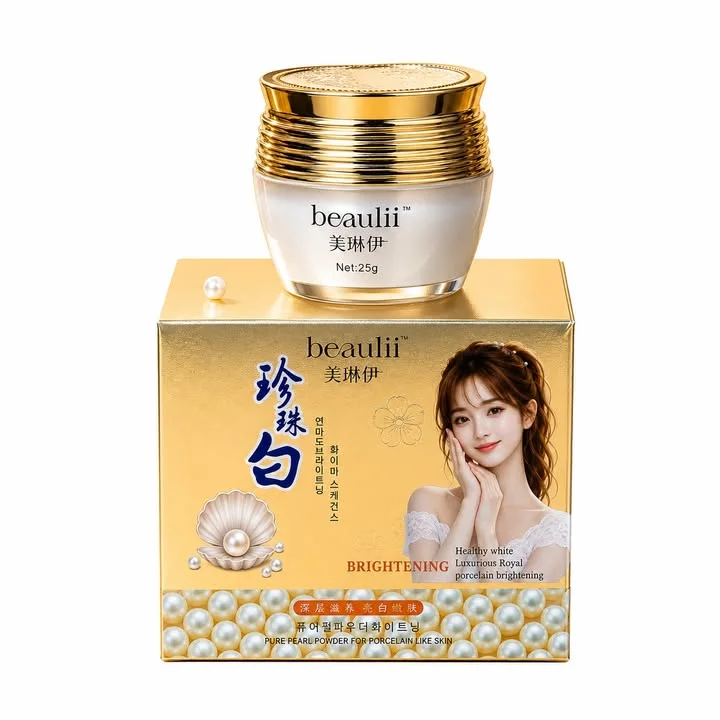 Beaulii Pearl Brightening Face Cream with Pearl Powder – 25g
